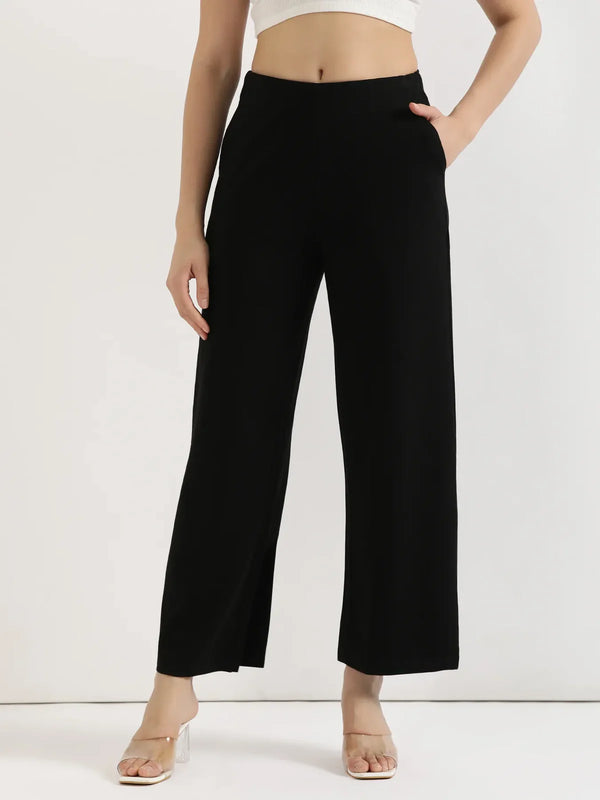 Women Black Bottom Pants
