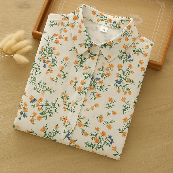 Wildflower Charm Mulayam Fabric Shirt
